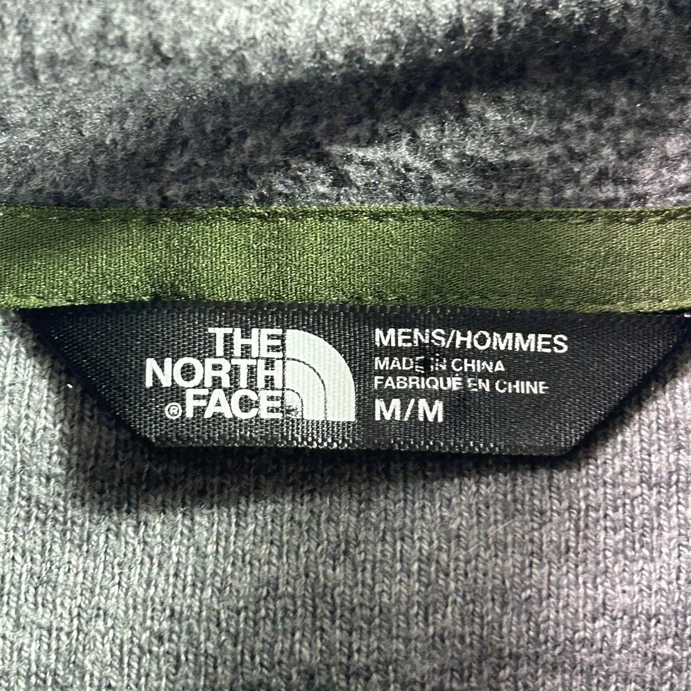 The North Face Sweater‎ Mens Medium Gray 1/4 Zip Mock Neck Knit Pullover